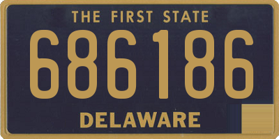 DE license plate 686186