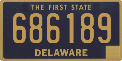 DE license plate 686189
