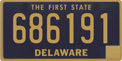 DE license plate 686191