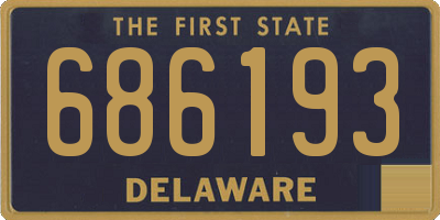 DE license plate 686193