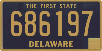 DE license plate 686197