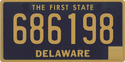 DE license plate 686198