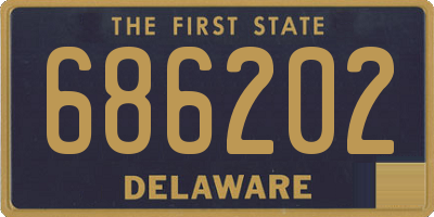 DE license plate 686202