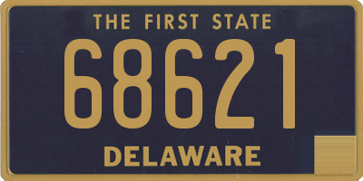 DE license plate 68621