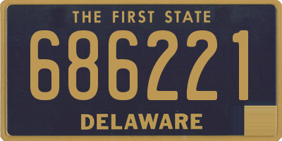 DE license plate 686221