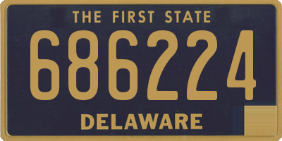 DE license plate 686224