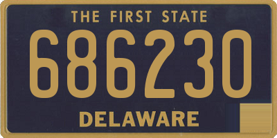 DE license plate 686230