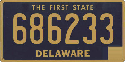 DE license plate 686233