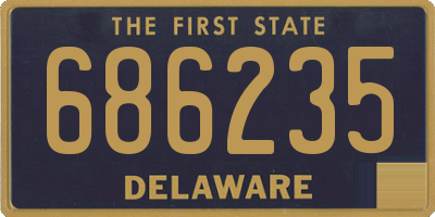 DE license plate 686235