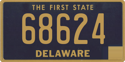 DE license plate 68624