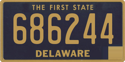 DE license plate 686244