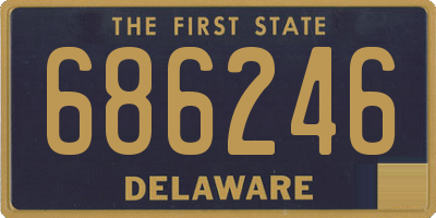 DE license plate 686246