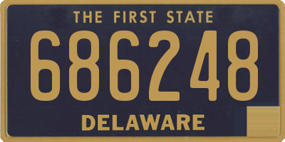 DE license plate 686248