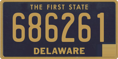 DE license plate 686261