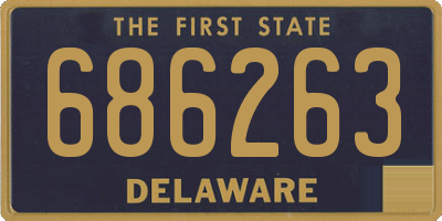 DE license plate 686263