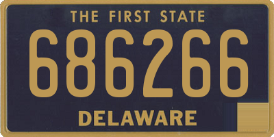 DE license plate 686266