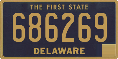 DE license plate 686269