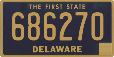 DE license plate 686270