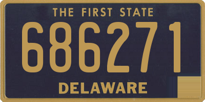 DE license plate 686271