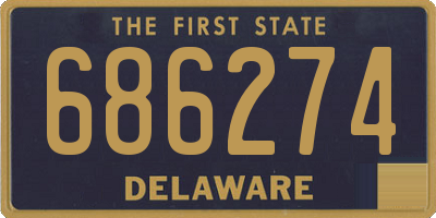 DE license plate 686274