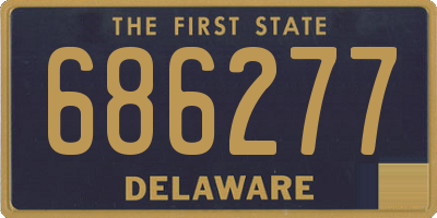 DE license plate 686277