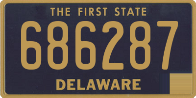 DE license plate 686287