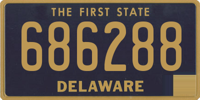 DE license plate 686288