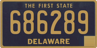 DE license plate 686289