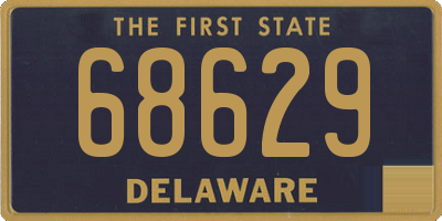 DE license plate 68629