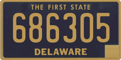DE license plate 686305