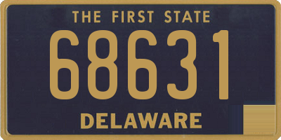 DE license plate 68631