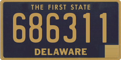 DE license plate 686311