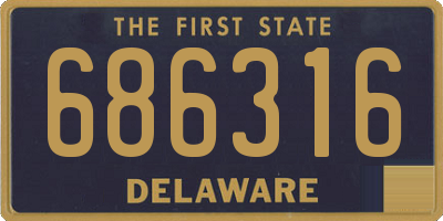DE license plate 686316