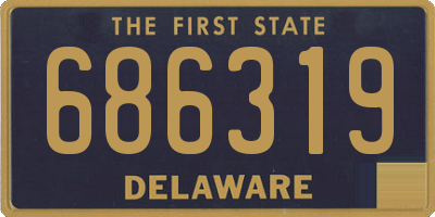 DE license plate 686319