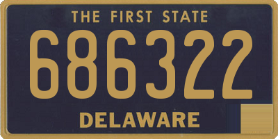 DE license plate 686322