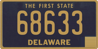 DE license plate 68633