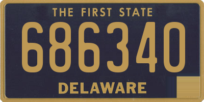 DE license plate 686340