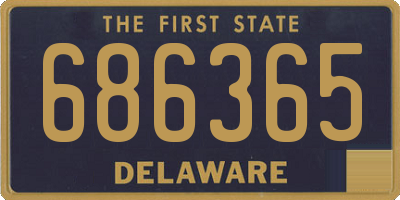 DE license plate 686365