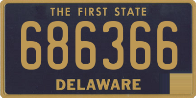 DE license plate 686366