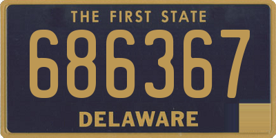 DE license plate 686367