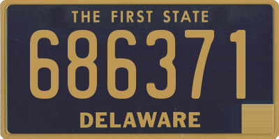 DE license plate 686371