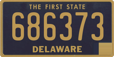 DE license plate 686373