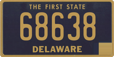 DE license plate 68638