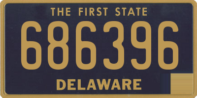 DE license plate 686396