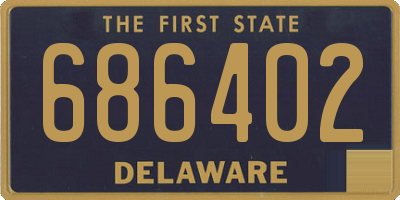 DE license plate 686402