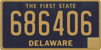 DE license plate 686406