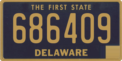 DE license plate 686409