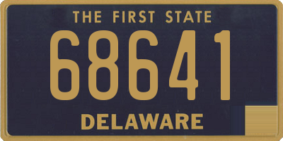 DE license plate 68641