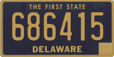 DE license plate 686415