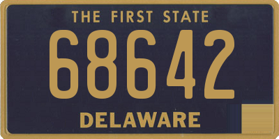 DE license plate 68642
